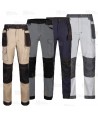 Pantalón Stretch elástico de algodón con refuerzos