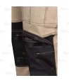 Pantalón Stretch elástico de algodón con refuerzos