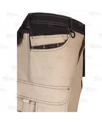 Pantalón Stretch elástico de algodón con refuerzos