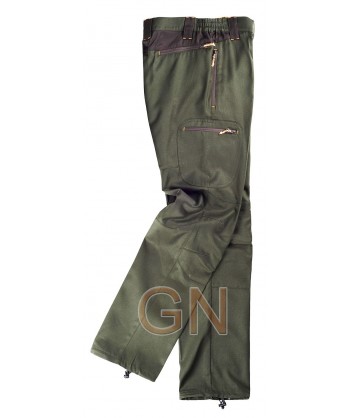 Pantalón sport multibolsillos de viscosa con refuerzos