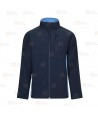 Chaqueta unisex, bicolor de softshell color marino y azul