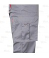 Pantalón bicolor elástico multibolsillos