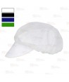 Cofia de rejilla con visera rígida color blanco