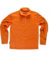Jersey polar segunda piel con cierre de media cremallera color naranja A.V.