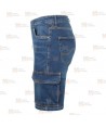 Bermudas vaqueras multibolsillos con tejido elástico muy resistente