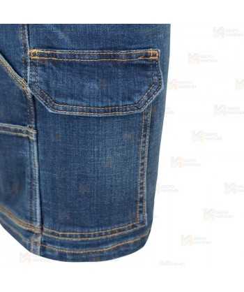 Bermudas vaqueras multibolsillos con tejido elástico muy resistente
