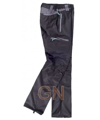 Pantalón sport multibolsillos de viscosa con refuerzos