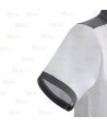 Polo bicolor de manga corta con tejido elástico