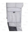 Pantalón bicolor con refuerzos, multibolsillos y tejido elástico