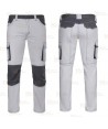 Pantalón bicolor con refuerzos, multibolsillos y tejido elástico