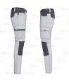 Pantalón bicolor con refuerzos, multibolsillos y tejido NO elástico