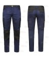 Pantalón bicolor con refuerzos, multibolsillos y tejido NO elástico