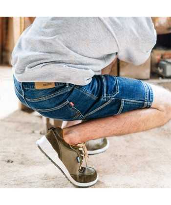 Bermudas vaqueras multibolsillos con tejido elástico muy resistente