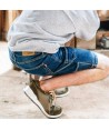 Bermudas vaqueras multibolsillos con tejido elástico muy resistente