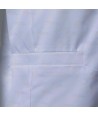 Bata corta en tejido elástico de color blanco para hombre