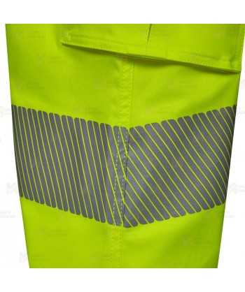 Pantalón alta visibilidad clase 2 elástico y con cintas segmentadas