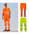 Pantalón alta visibilidad clase 2 elástico y con cintas segmentadas