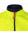 Sudadera alta visibilidad bicolor de media cremallera con cintas segmentadas