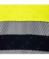 Polo bicolor de alta visibilidad, manga corta, con cintas segmentadas amarillo flúor/marino