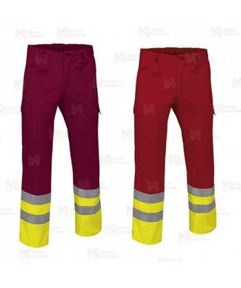 Pantalón económico bicolor de alta visibilidad