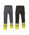Pantalón económico bicolor de alta visibilidad