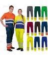 Pantalón económico bicolor de alta visibilidad