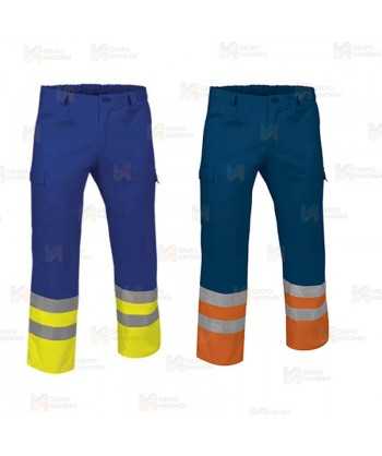 Pantalón económico bicolor de alta visibilidad