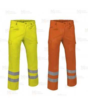 Pantalón económico bicolor de alta visibilidad
