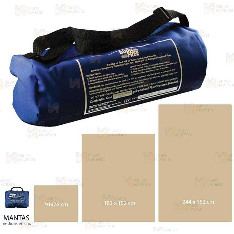 Manta BurnFree para quemaduras de 91 x 76 cm