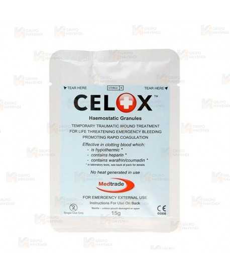 Gránulos hemostáticos CELOX 15 para control de hemorragias
