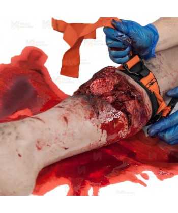 Entrenador SIM de heridas en pierna completa