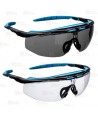 Elegantes gafas de seguridad con protector de cejas de TPE integrado