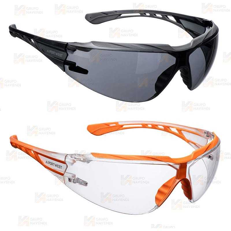 Gafas de seguridad innovadoras y ligeras con protector de cejas coinyectado