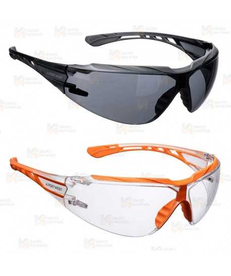 Gafas de seguridad innovadoras y ligeras con protector de cejas coinyectado