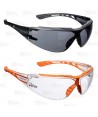 Gafas de seguridad innovadoras y ligeras con protector de cejas coinyectado