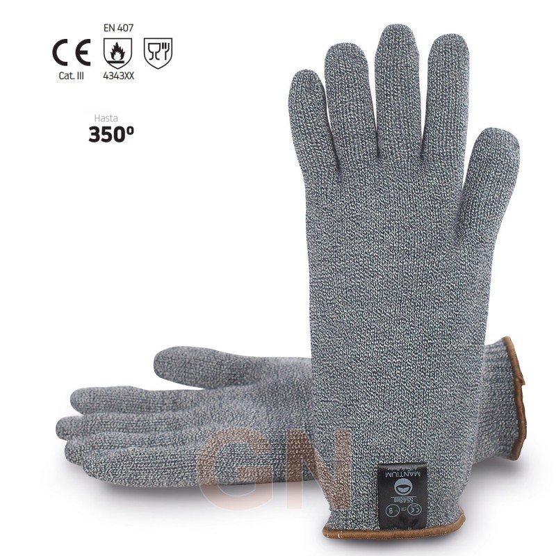 Guante de kevlar para altas temperaturas color gris
