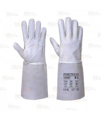 Guantes de piel y serraje para soldadura TIG