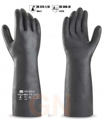 Guantes de neopreno para productos químicos  (38 cm)