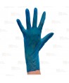 Guantes desechables de vinilo azul sin empolvar