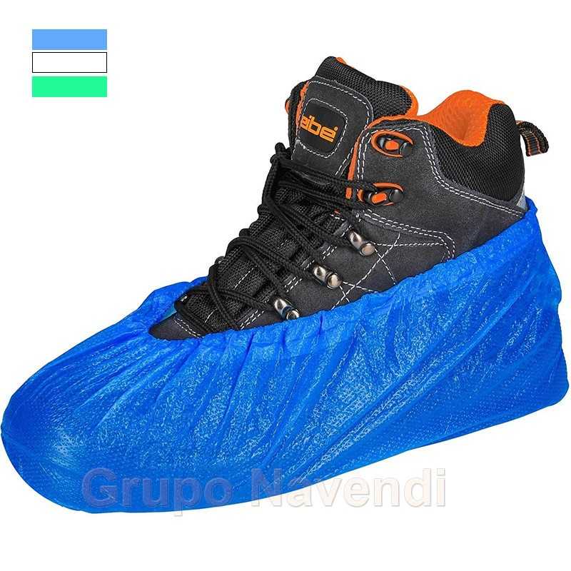 Cubre zapatos TST de polipropileno color azul y verde