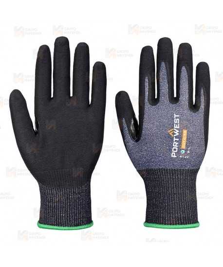 Guante de nitrilo con nivel de corte C para pantallas táctil (pack 12)