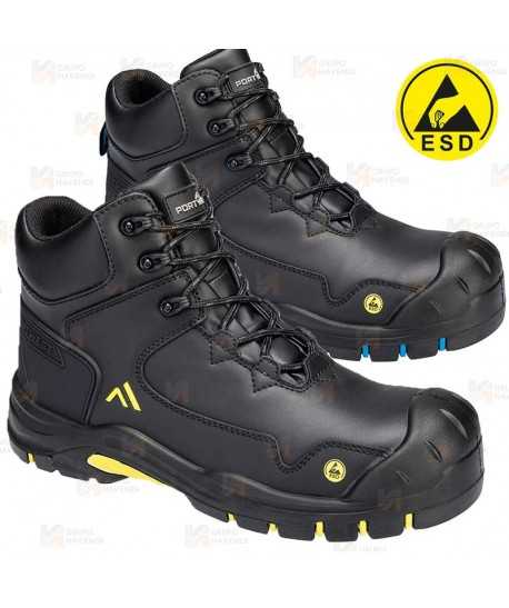 Bota antiestática de seguridad no metálica S3S ESD SR FO