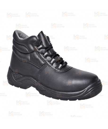 Bota de caña baja en piel no metálica S1P