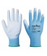 Guantes finos de nailon y poliuretano color Azul