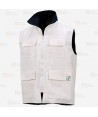 Chaleco impermeable para industria alimentaria (300 gr/m²) color blanco