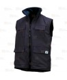 Chaleco impermeable para actividades deportivas color azul marino