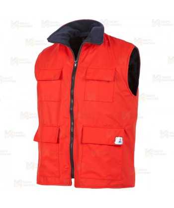 Chaleco impermeable para actividades deportivas color rojo