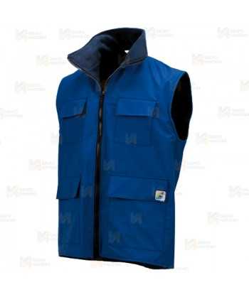 Chaleco impermeable para actividades deportivas color azulina
