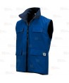 Chaleco impermeable para actividades deportivas color azulina