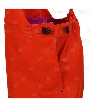 Peto impermeable para náutica y pesca industrial color rojo